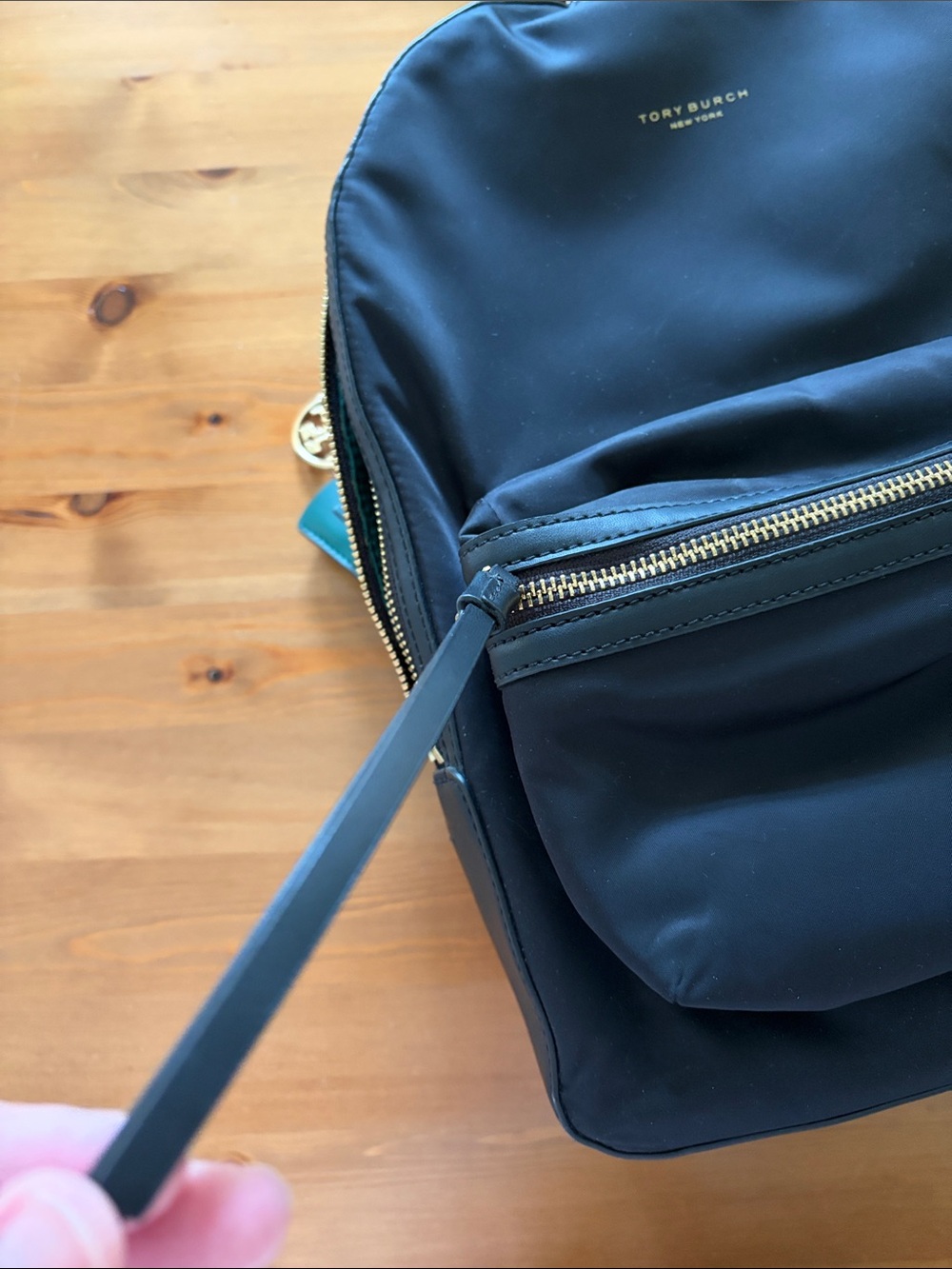 GWP Tory Burch Black Nylon Backpack (& Tory Burch pouch!) - Picture 9 of 12